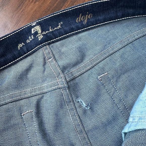 7 FOR ALL MANKIND Dojo Low Rise Flare Jeans Distressed *SEE DESC* - Picture 10 of 16